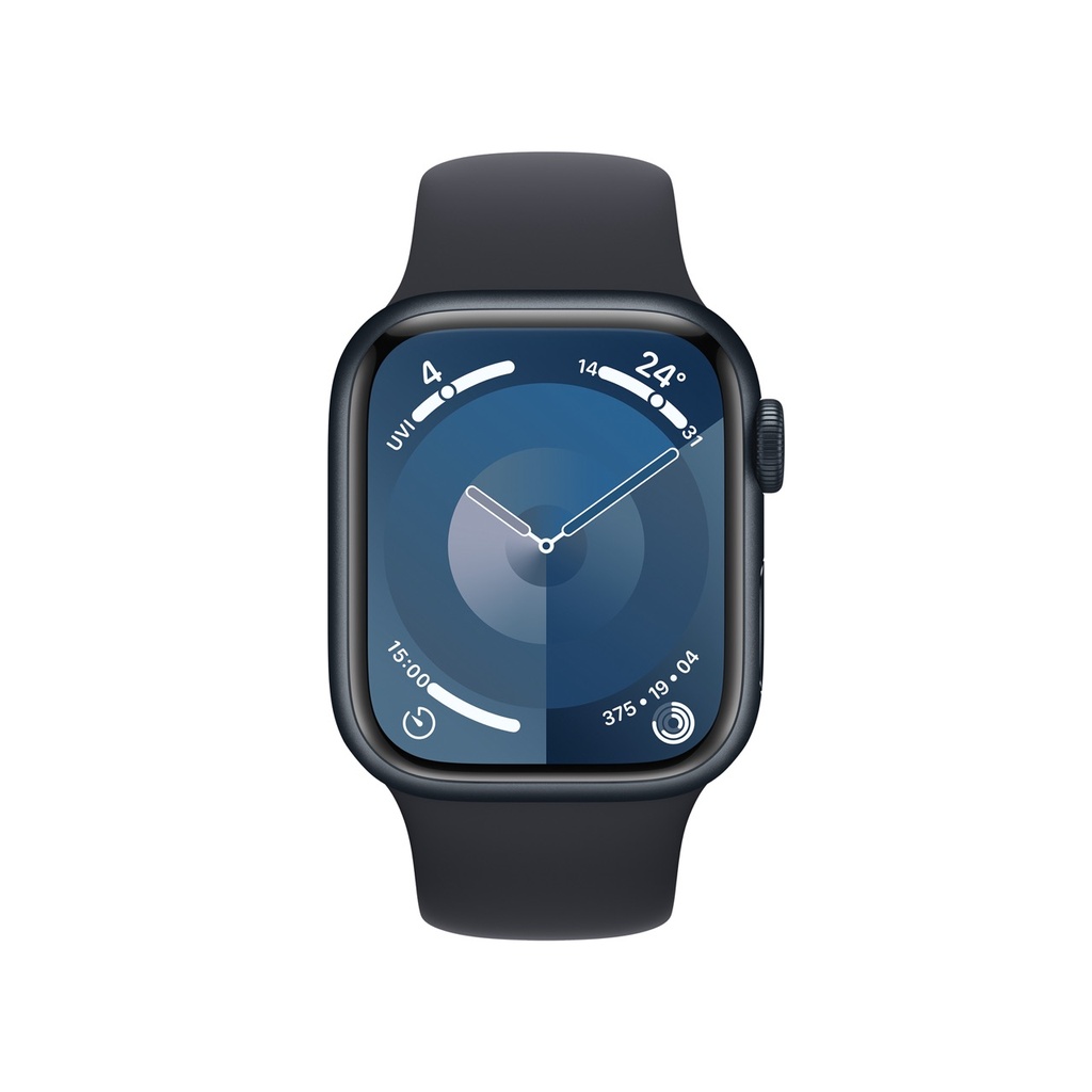 Apple Watch Series 9 Midnight Aluminium Case with Midnight Sport 